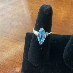 Blue Marquise Crystal Ring - Women Jewelry